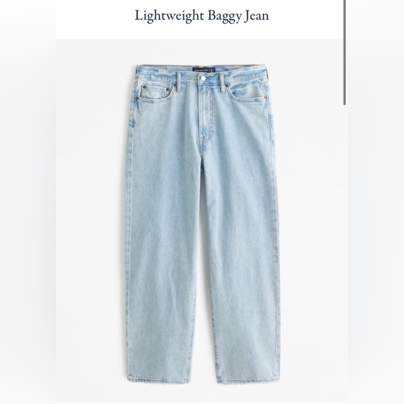 Abercrombie & Fitch Lightweight Baggy Jeans - Picture 1 of 5